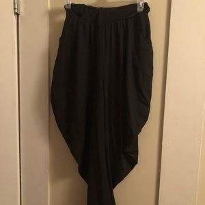 Black Loose Harem Pants